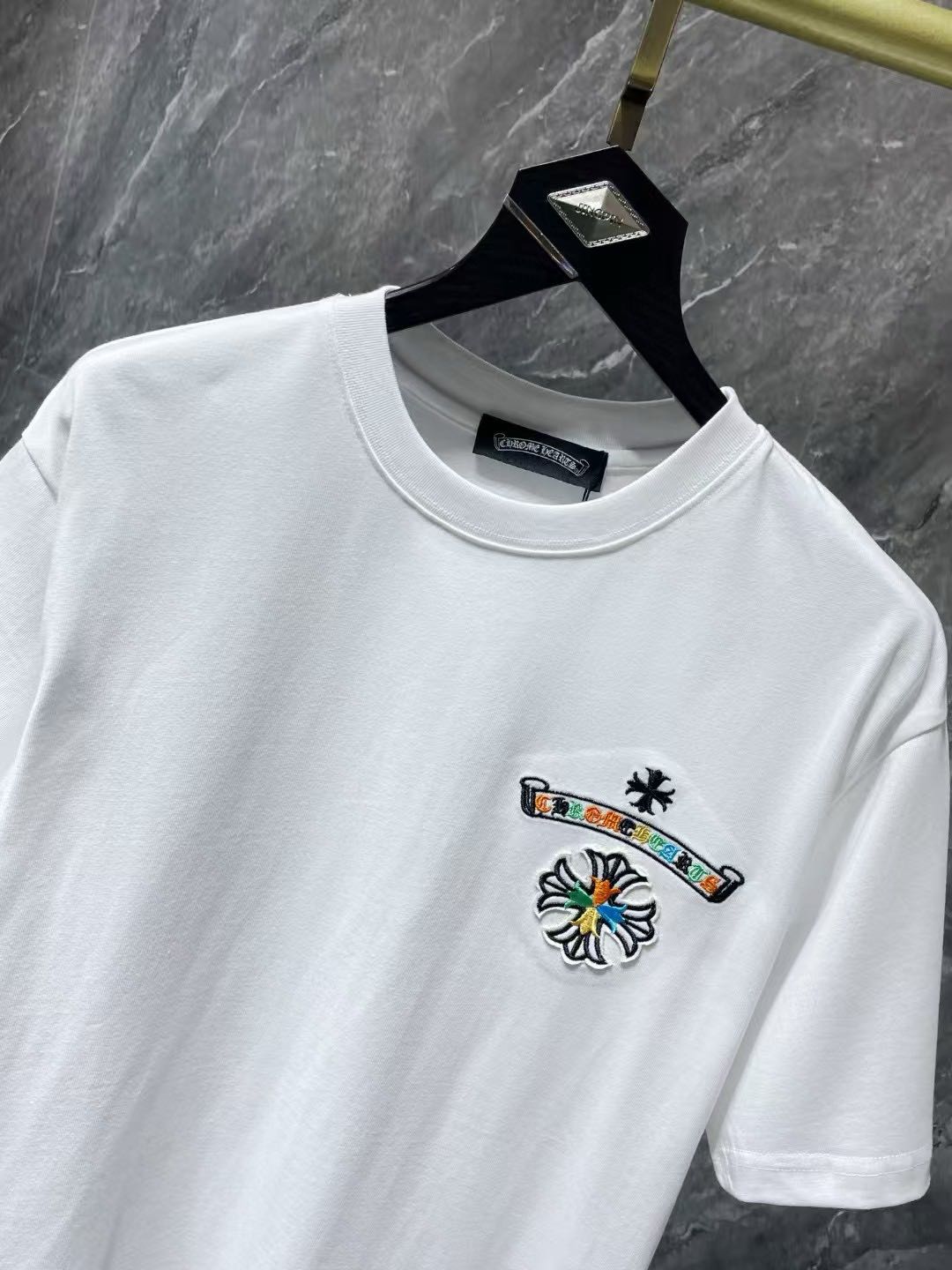 Chrome Hearts horseshoe embroidered short sleeve T-shirt