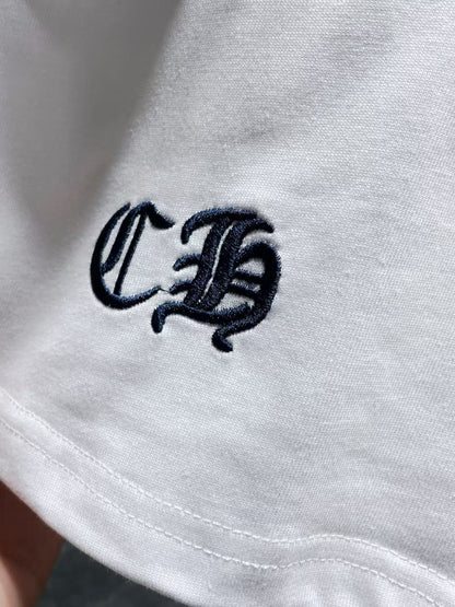 Chrome Hearts horseshoe embroidered short sleeve T-shirt