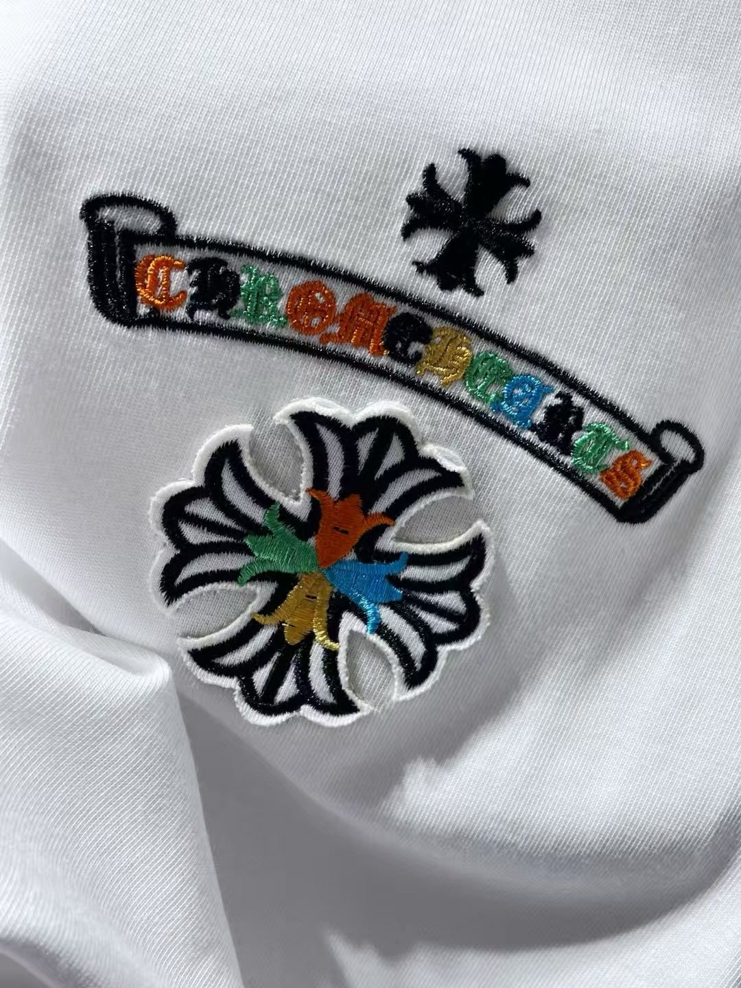 Chrome Hearts horseshoe embroidered short sleeve T-shirt
