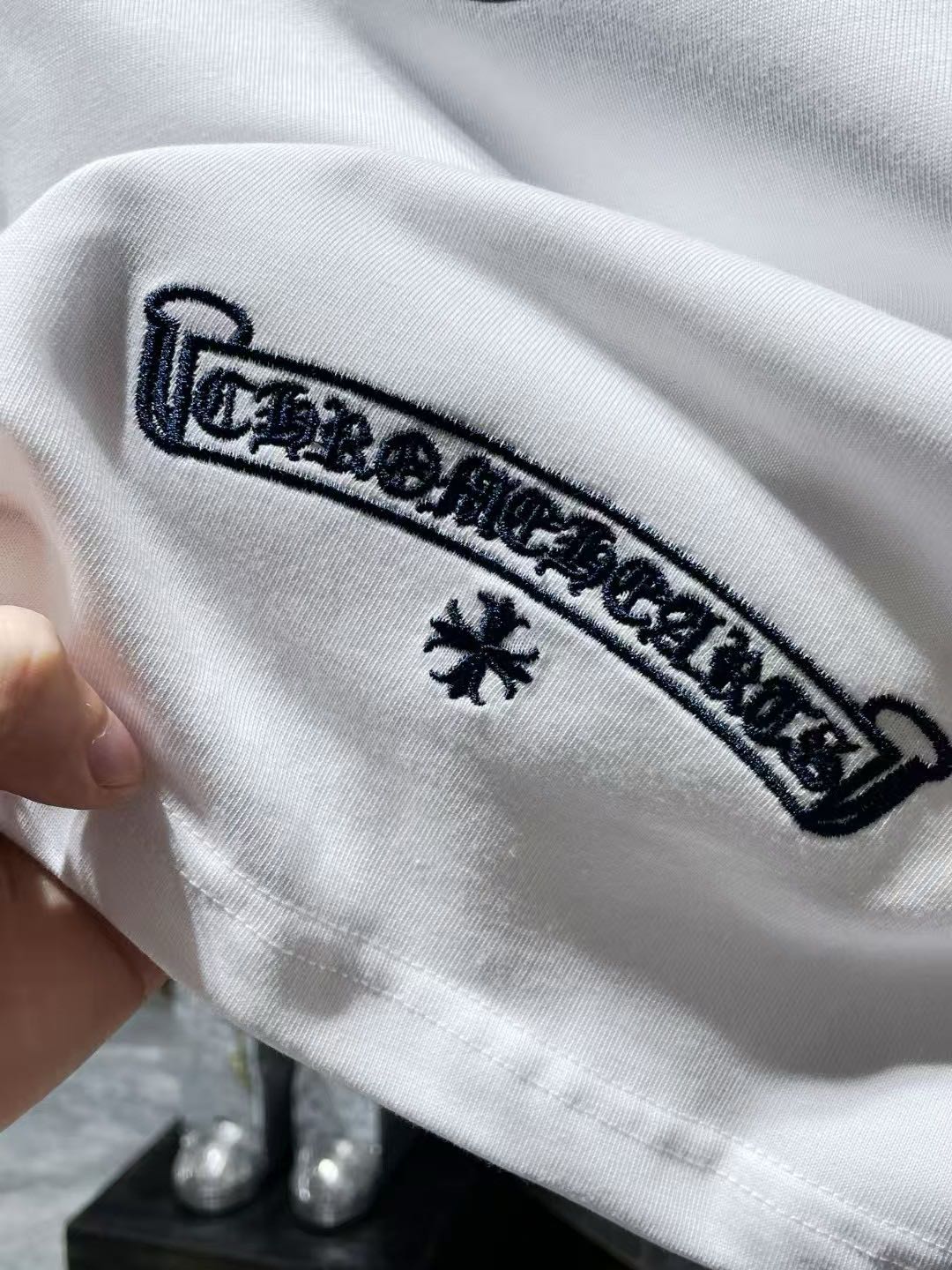 Chrome Hearts horseshoe embroidered short sleeve T-shirt