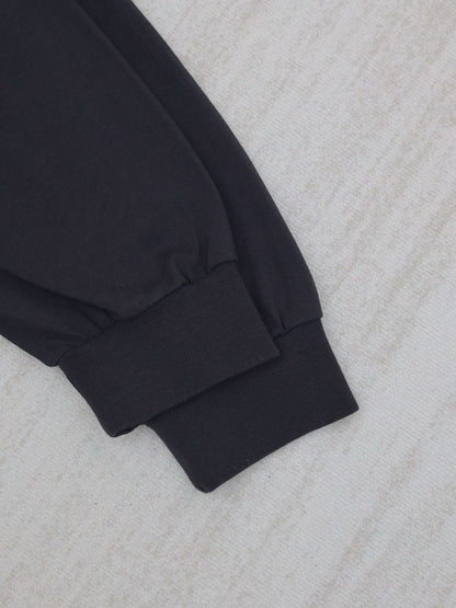 Balenciaga Men's Diy Imprint Cropped Long Sleeve T-shirt in Black