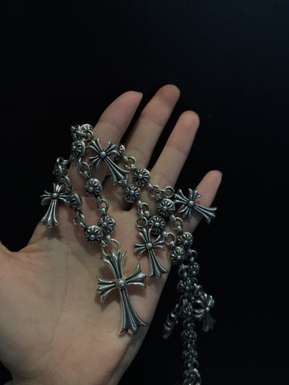 Chrome Heart Cross Beaded Pants Chain