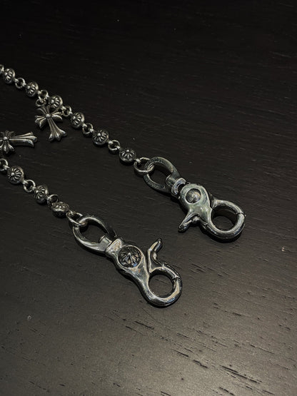 Chrome Heart Cross Beaded Pants Chain