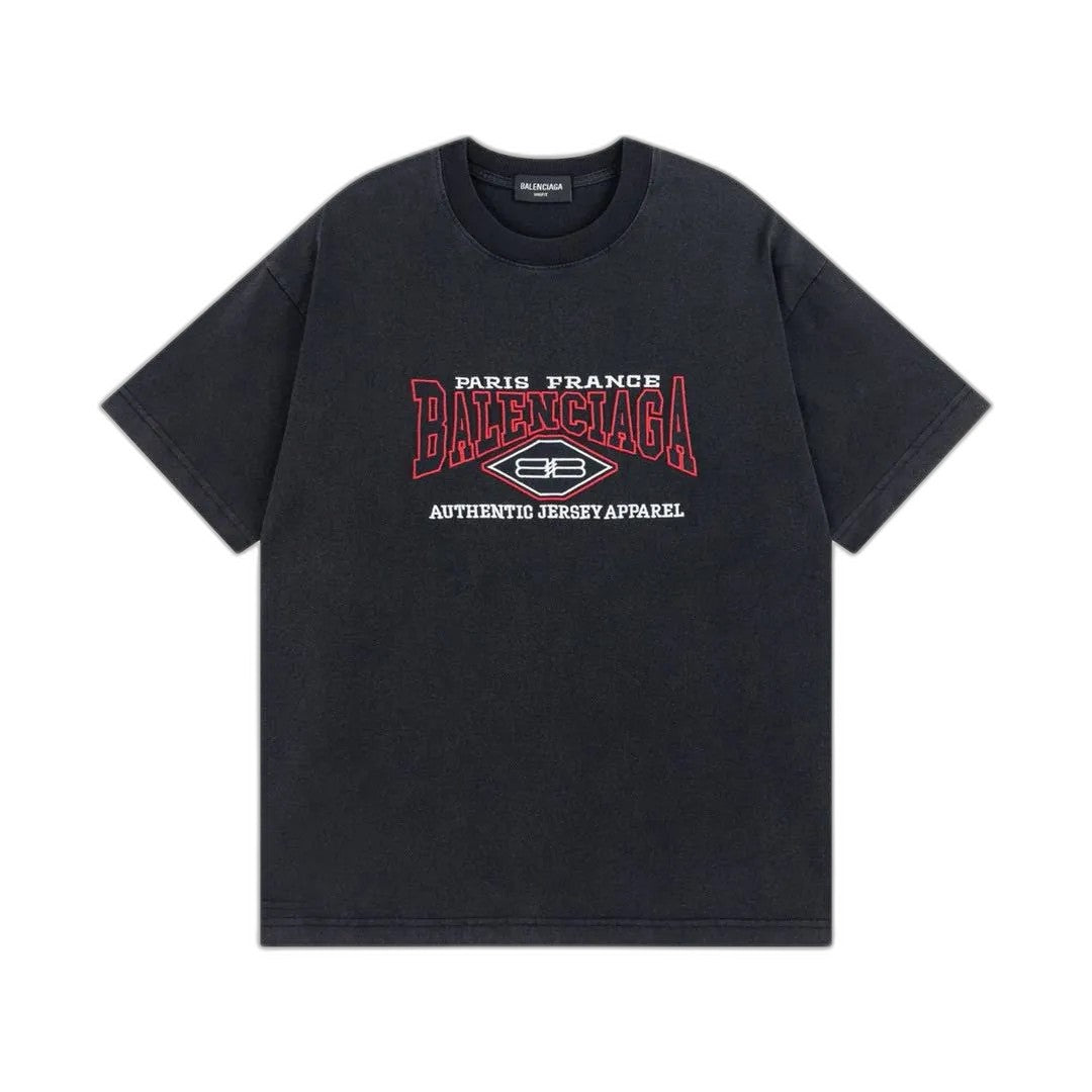 BalenciagaB Authentic Vintage Jersey Oversized T-Shirt 'Black'