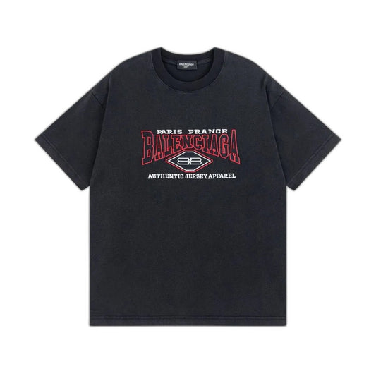BalenciagaB Authentic Vintage Jersey Oversized T-Shirt 'Black'