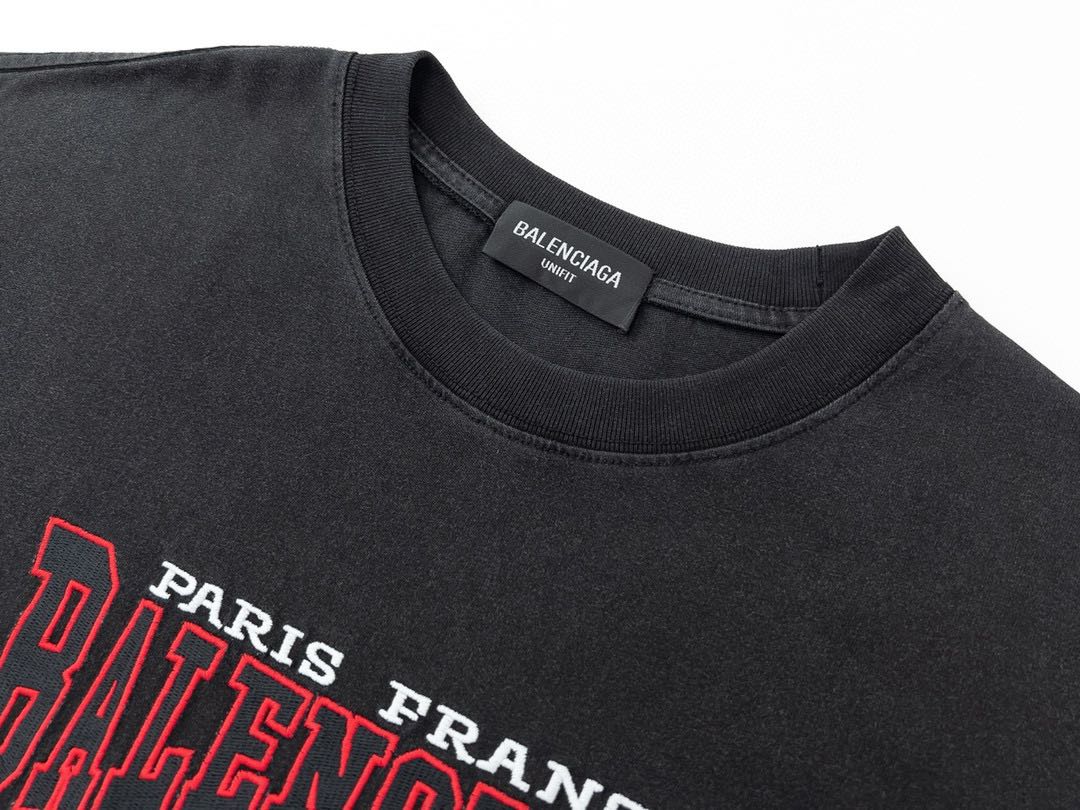 BalenciagaB Authentic Vintage Jersey Oversized T-Shirt 'Black'
