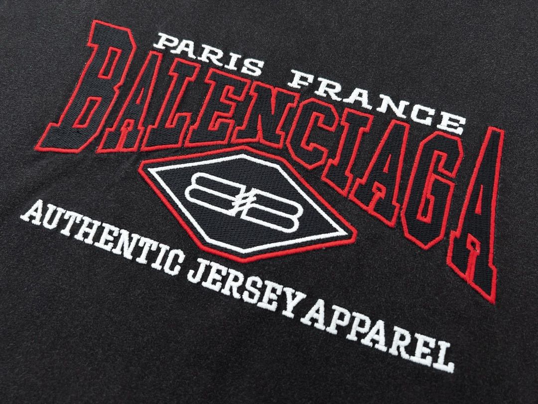 BalenciagaB Authentic Vintage Jersey Oversized T-Shirt 'Black'