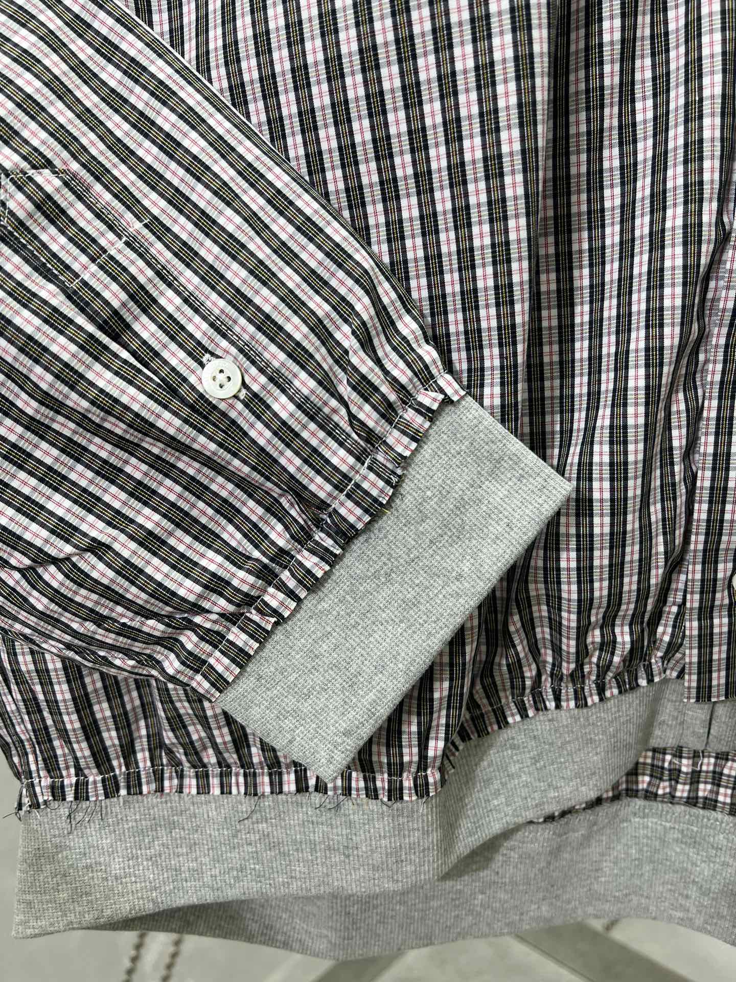 Balenciaga Tartan Hooded Shirt
