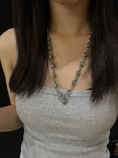 Chrome Hearts Cross Bead Necklace