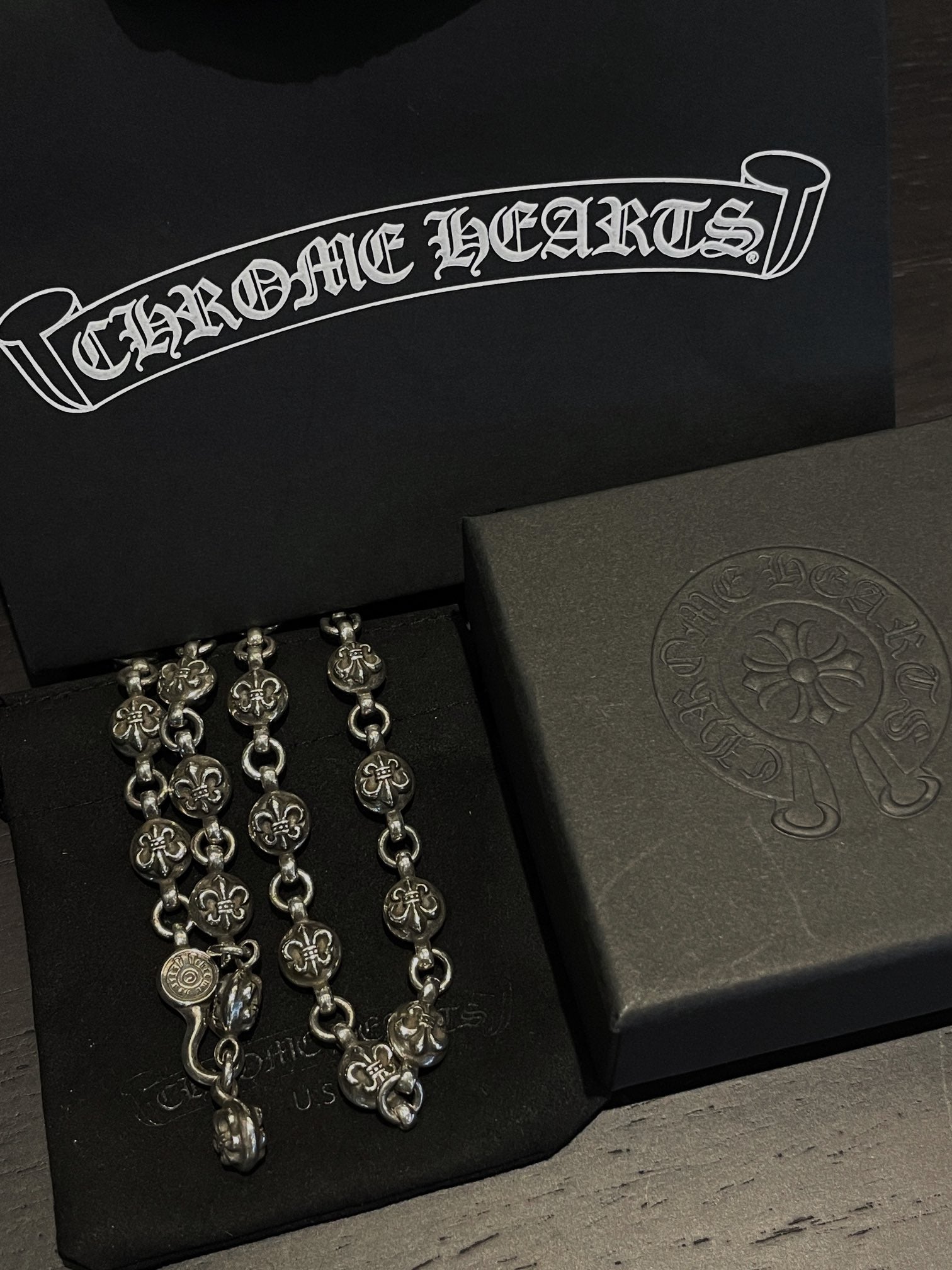 Chrome Hearts Cross Bead Necklace