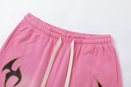 Hellstar x Complex Sports Flame Shorts 'Pink
