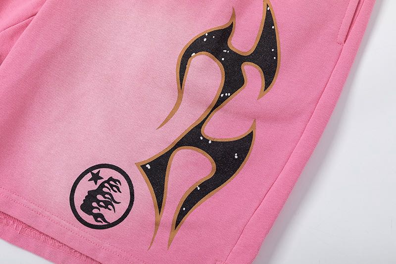 Hellstar x Complex Sports Flame Shorts 'Pink