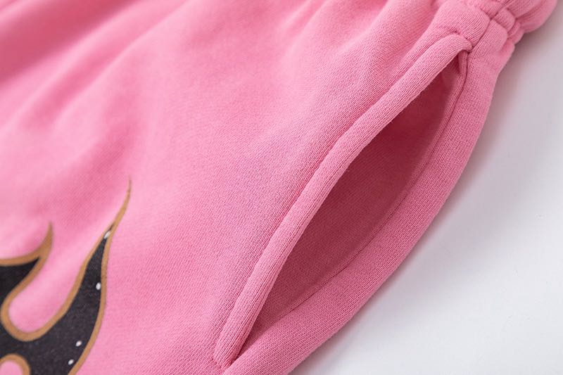 Hellstar x Complex Sports Flame Shorts 'Pink