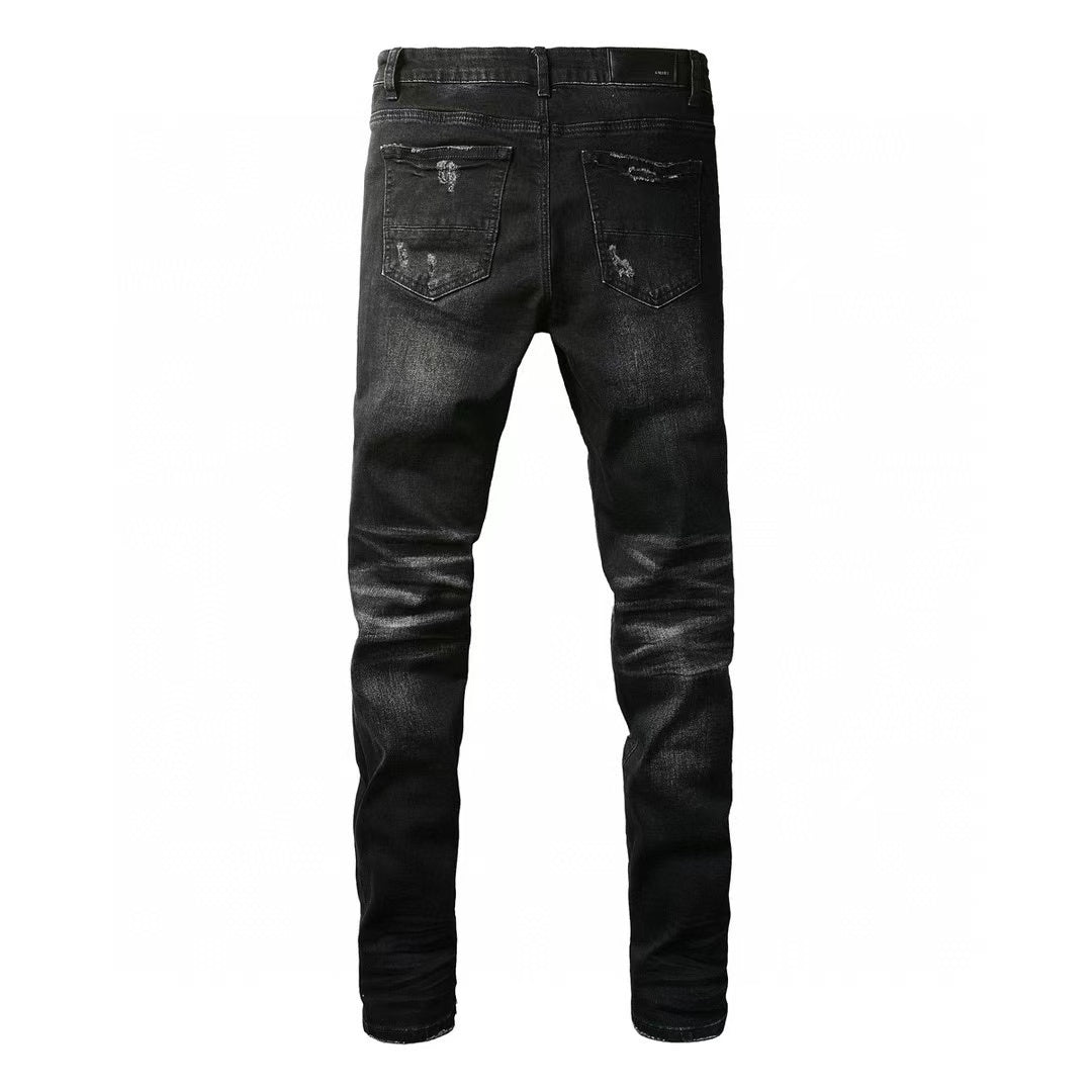 Amiri MA Bar Logo Straight Jean