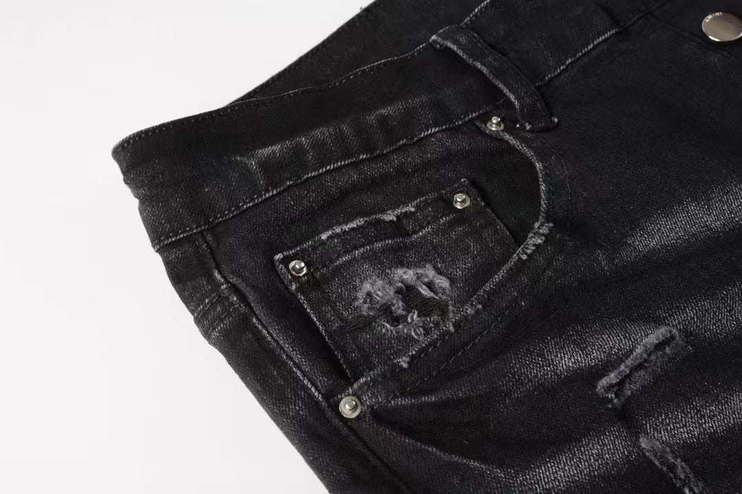 Amiri MA Bar Logo Straight Jean