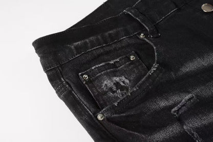 Amiri MA Bar Logo Straight Jean
