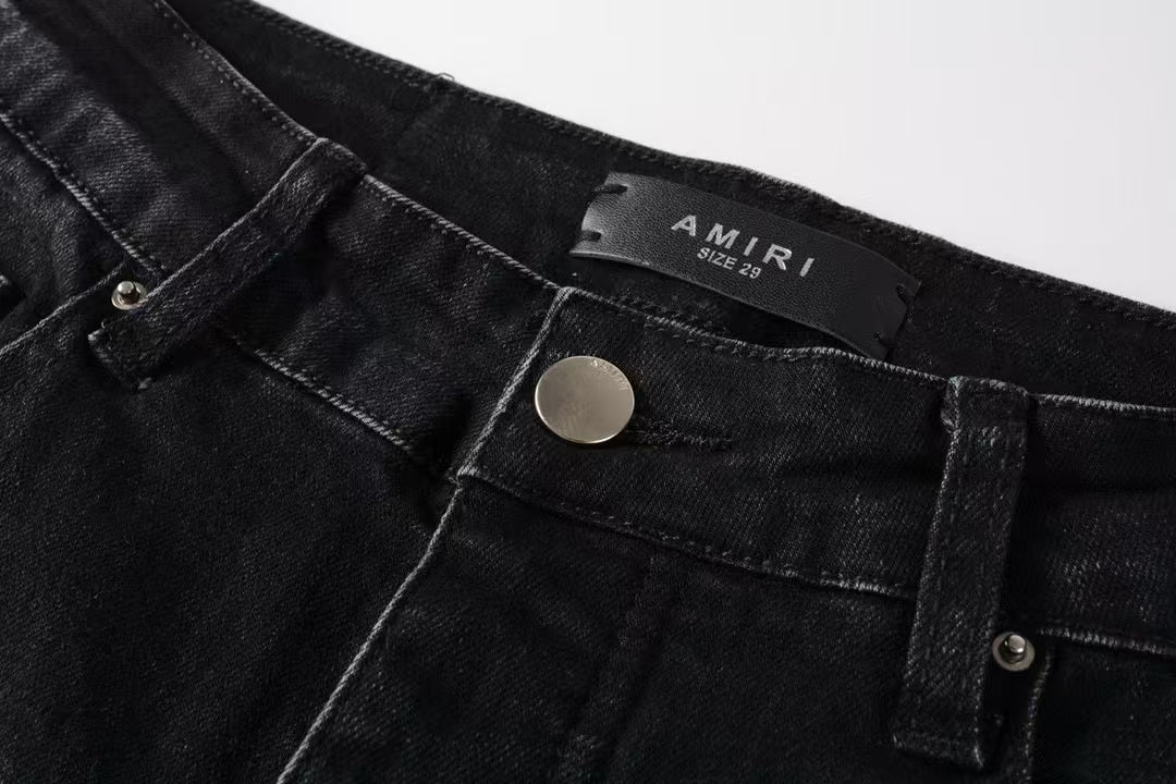 Amiri MA Bar Logo Straight Jean