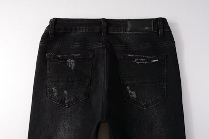 Amiri MA Bar Logo Straight Jean
