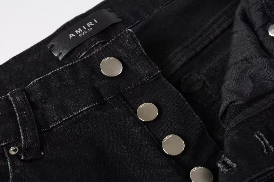 Amiri MA Bar Logo Straight Jean