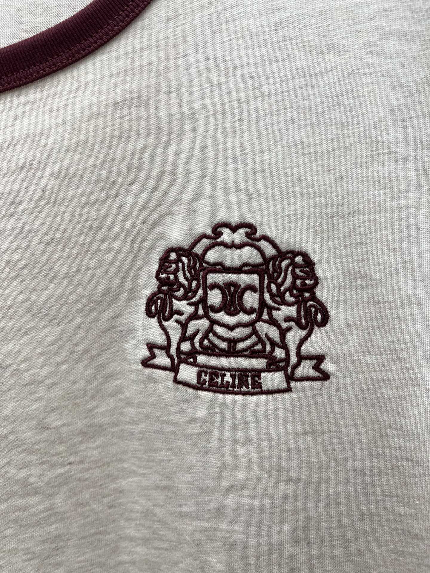CELINE 70's blason t-shirt IN cotton jersey