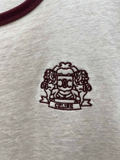 CELINE 70's blason t-shirt IN cotton jersey