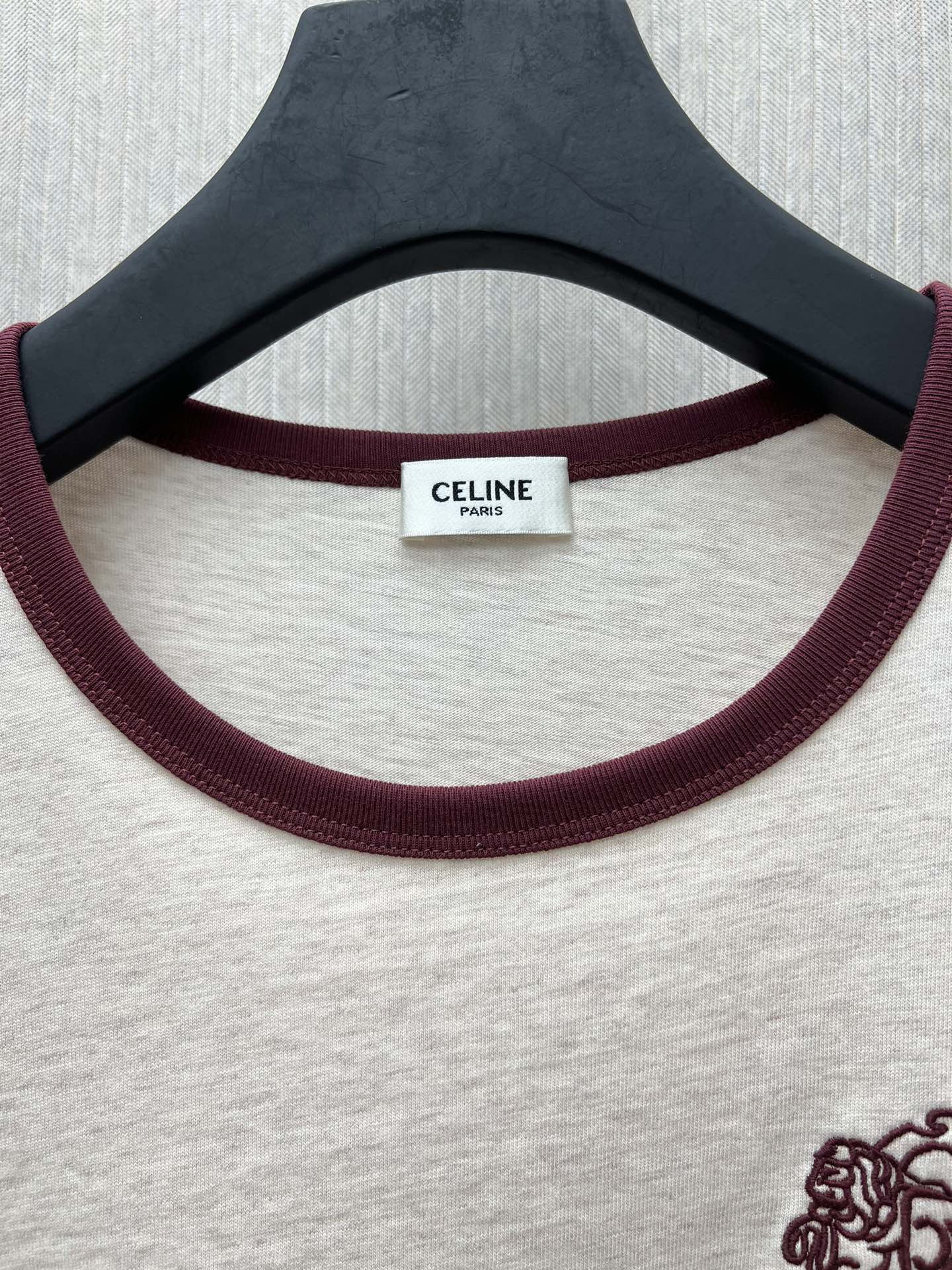CELINE 70's blason t-shirt IN cotton jersey