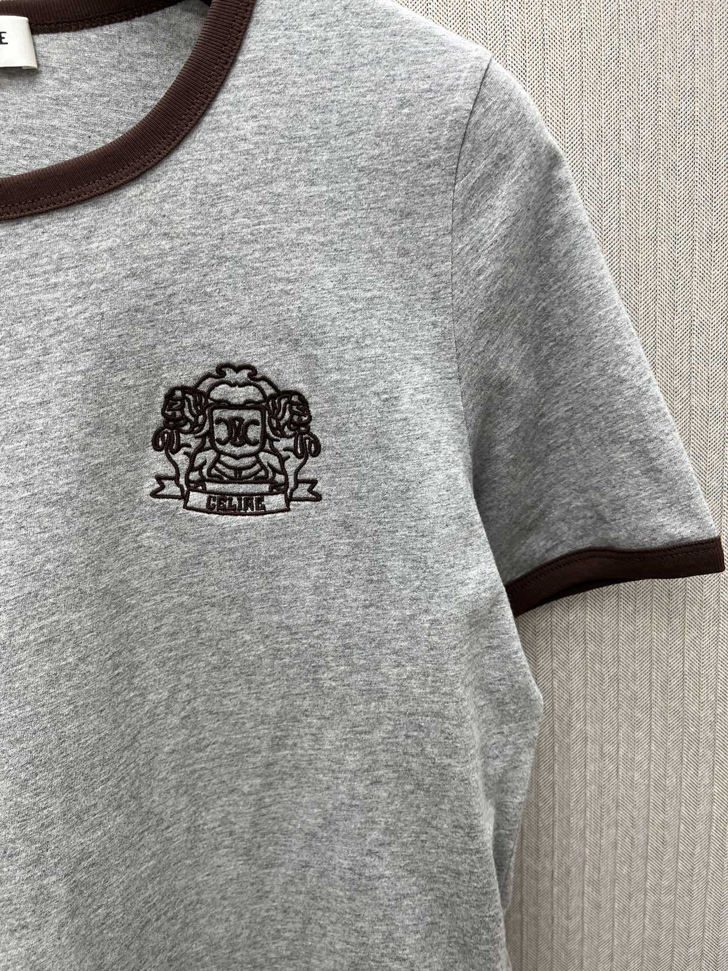 CELINE 70's blason t-shirt IN cotton jersey
