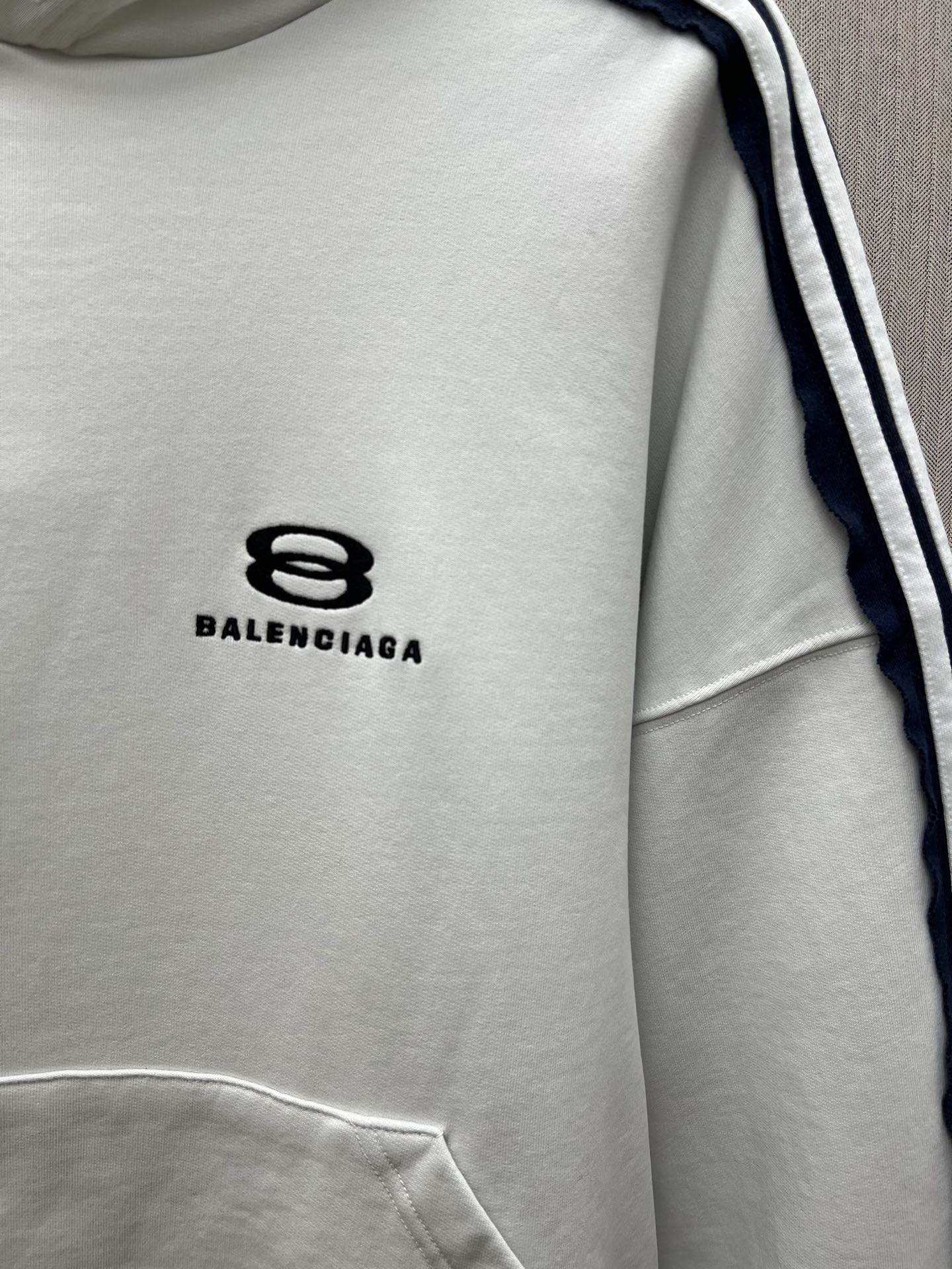 Balenciaga Men's Unity Sports Icon Large Hoodie in Dirty