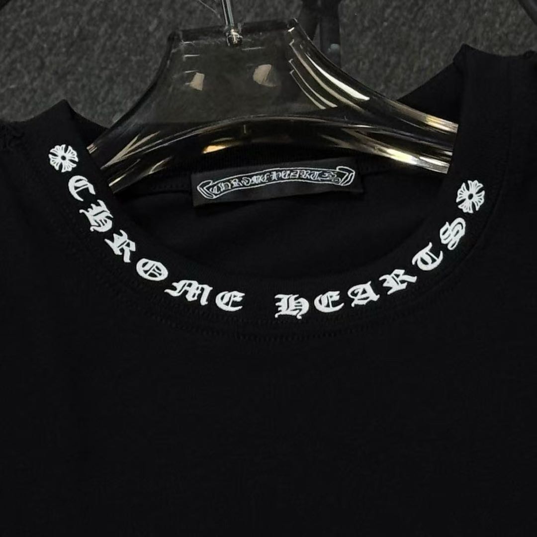 CHROME HEARTS NECK LOGO S/S TEE