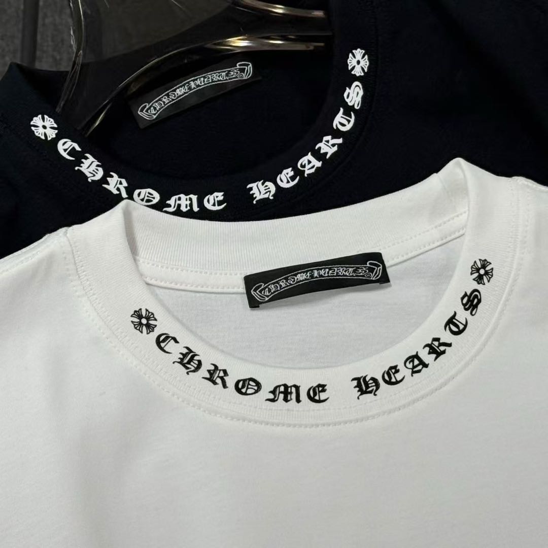 CHROME HEARTS NECK LOGO S/S TEE