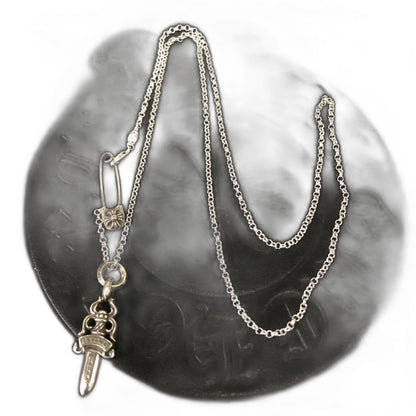 Chrome Heart Sword Brooch Necklace