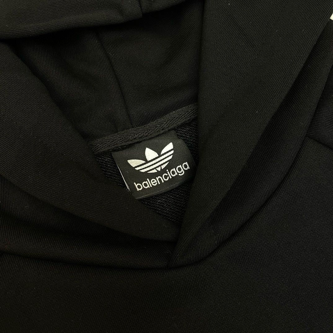 adidas BALENCIAGA Hoodie Large Fit "Black"