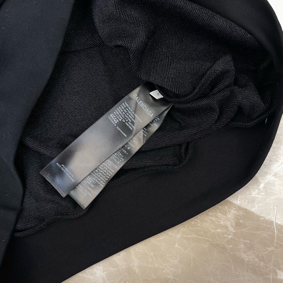 adidas BALENCIAGA Hoodie Large Fit "Black"