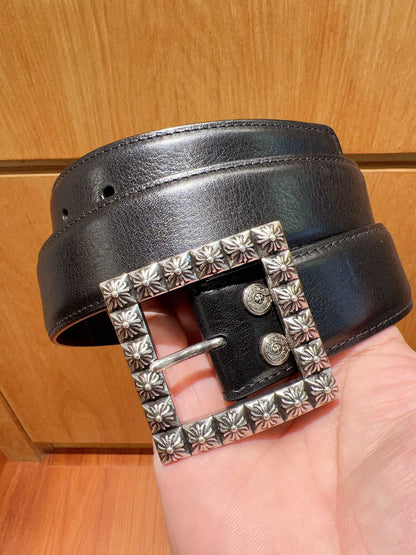 CHROME HEARTS Pyramid Plus Buckle Belt -3.8cm