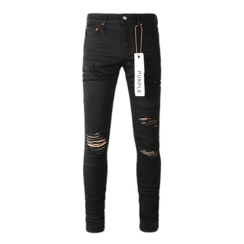 Purple Brand Black Oil Spill Jean Black
