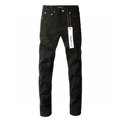 Purple Brand Black Oil Spill Jean Black