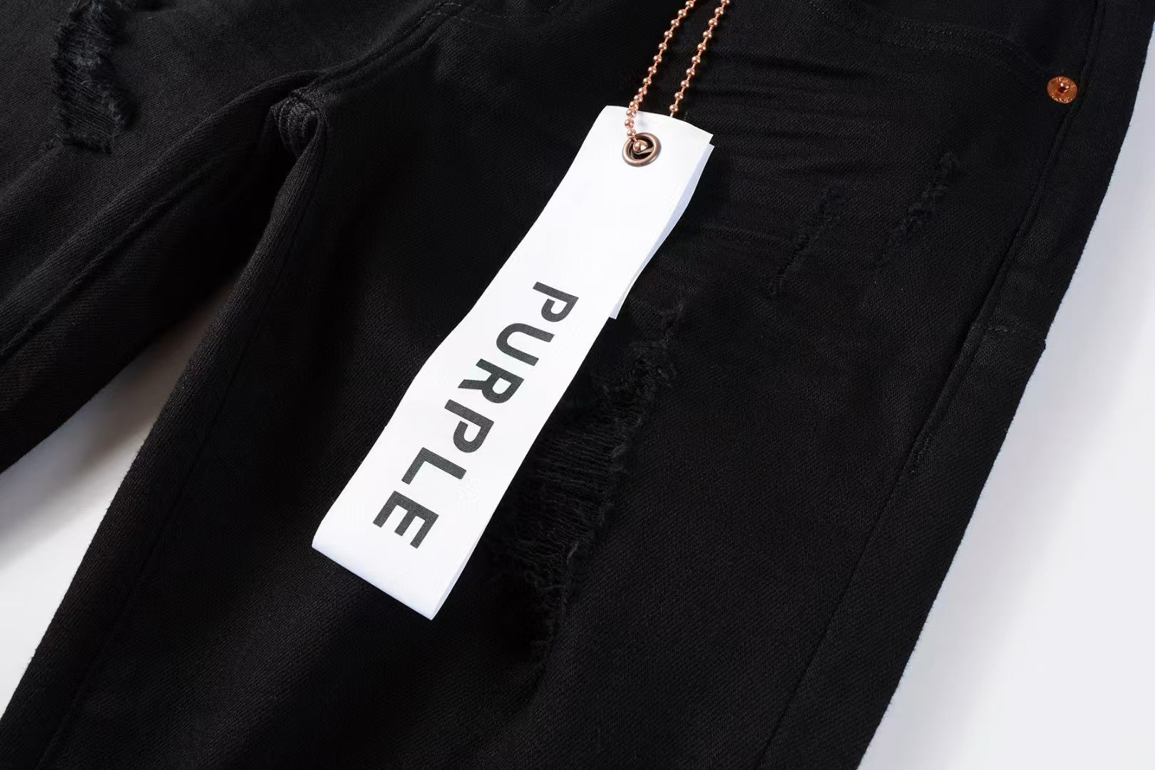 Purple Brand Black Oil Spill Jean Black