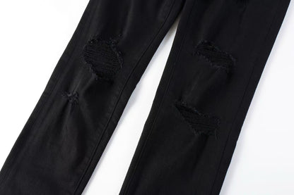 Purple Brand Black Oil Spill Jean Black