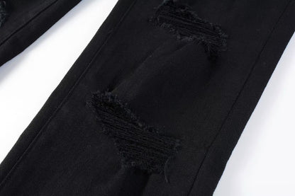 Purple Brand Black Oil Spill Jean Black