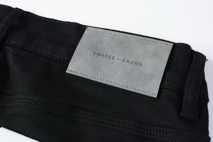 Purple Brand Black Oil Spill Jean Black