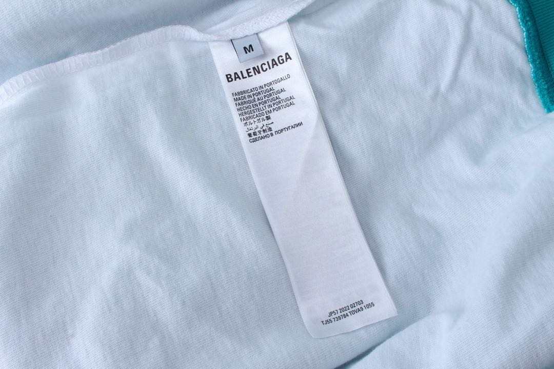 Balenciaga Caps Destroyed Hoodie Navy/White