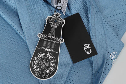 Chrome Hearts Hockey Series Letter Print Mesh Long Sleeve T-shirt