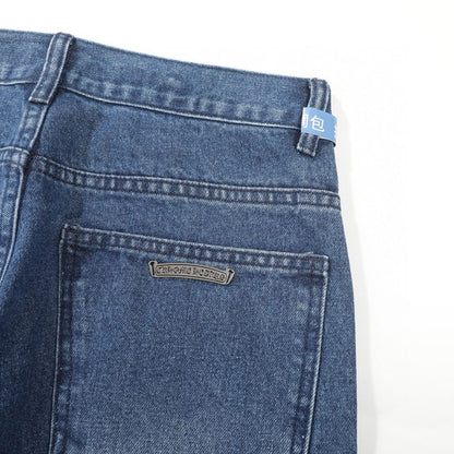 Chrome Hearts Fleur Knee Cross Patch Jeans