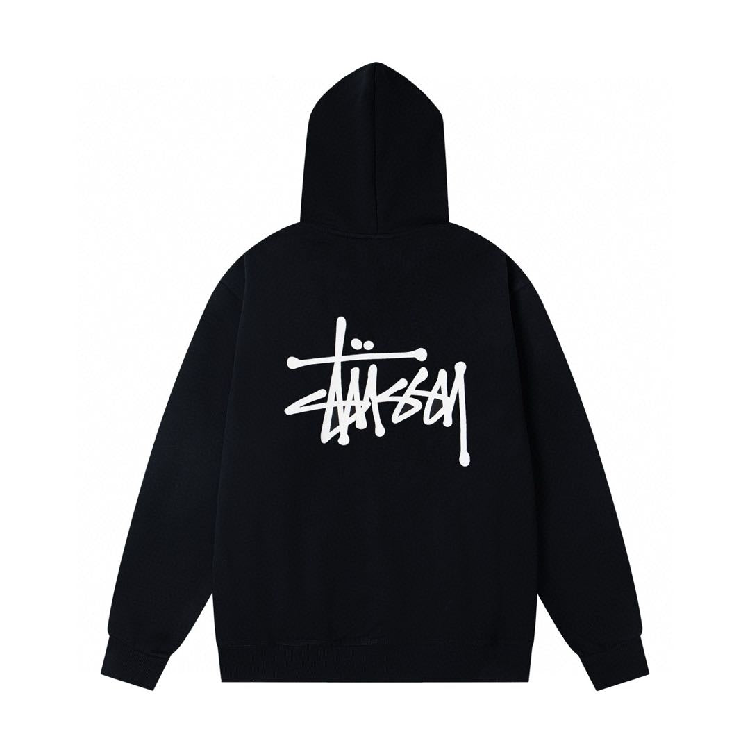Stussy BASIC STUSSY HOOD "Black" (2022)