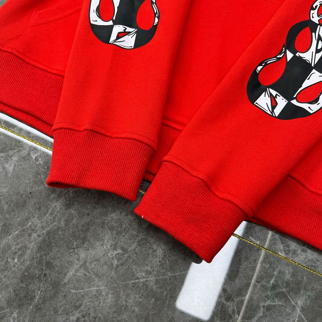 Chrome Hearts x Matty Boy Flames Hoodie 'Red'
