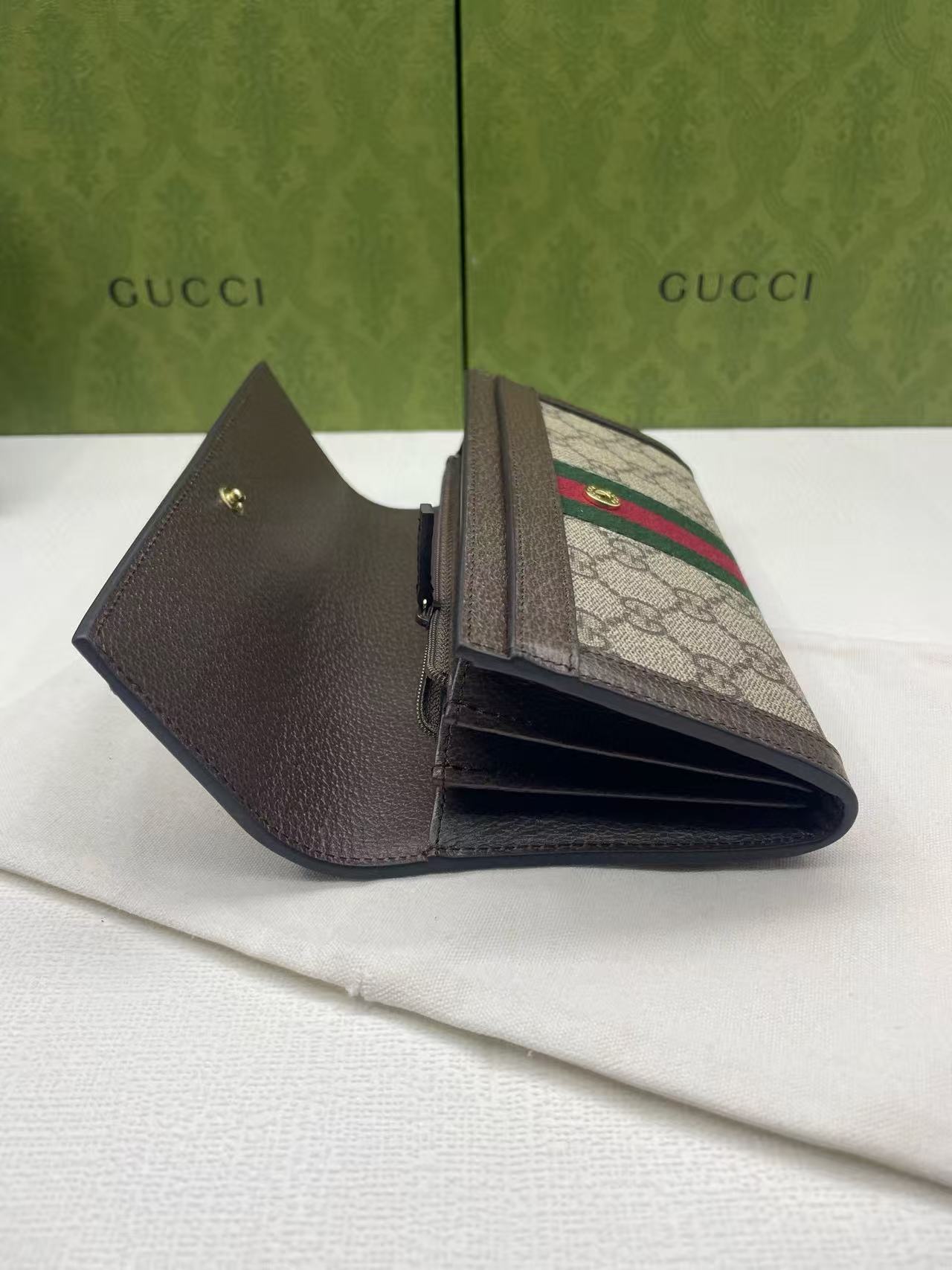 GUCCI Ophidia GG Continental Wallet