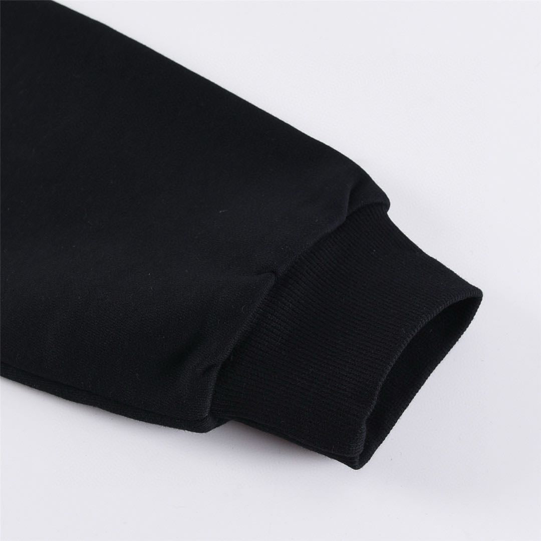 CELINE Logo Print Cotton Hoodie Sweatshirt "Black"