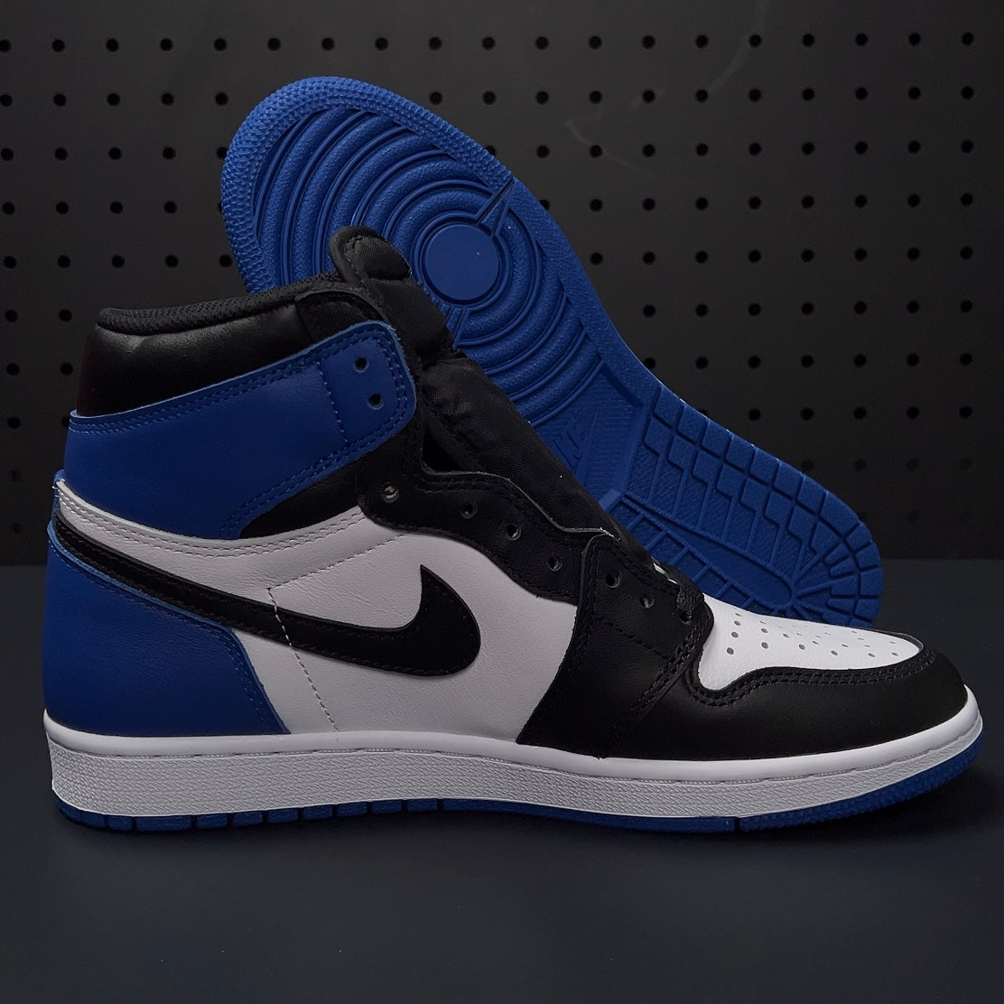 【LJR】fragment design × Nike Air Jordan 1 RETRO High "Black/Sport Royal-White"LJR