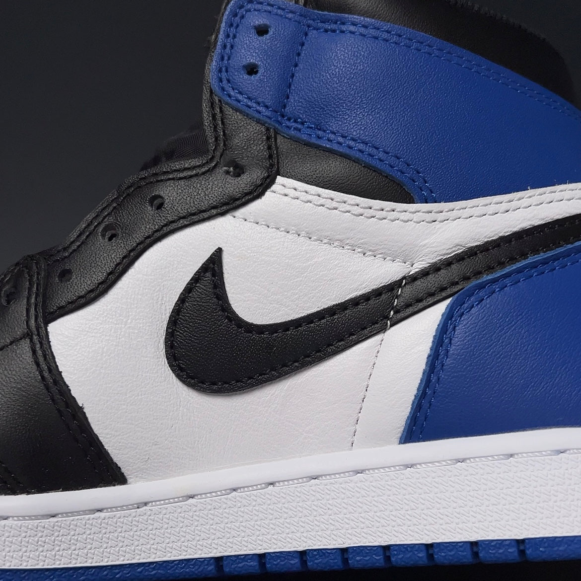 【LJR】fragment design × Nike Air Jordan 1 RETRO High "Black/Sport Royal-White"LJR