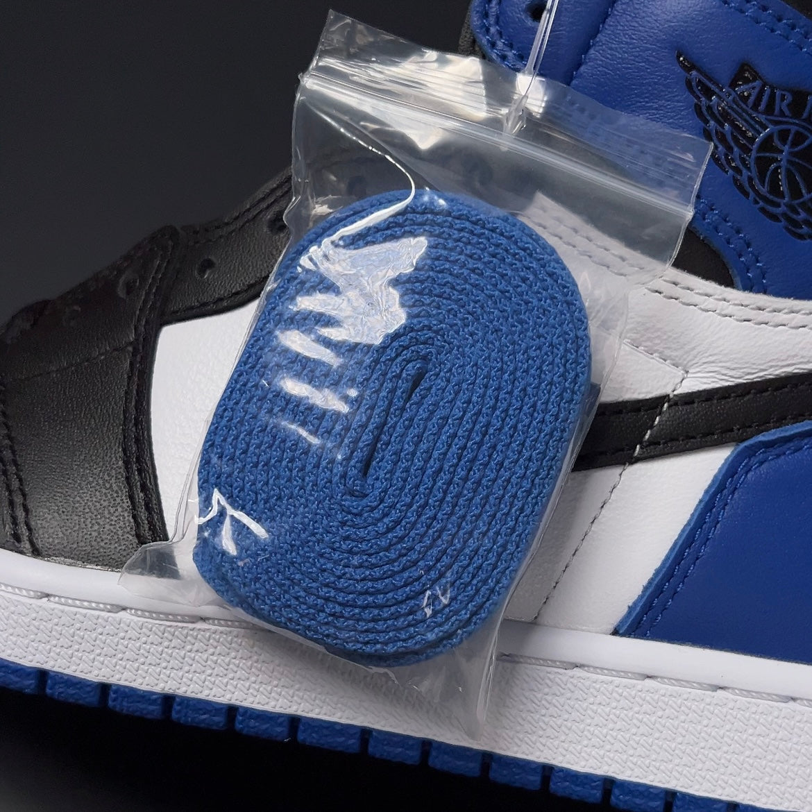 【LJR】fragment design × Nike Air Jordan 1 RETRO High "Black/Sport Royal-White"LJR